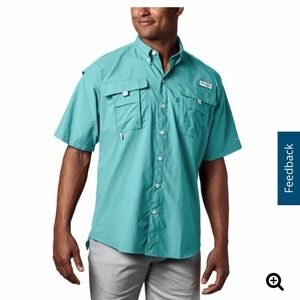 Men’s Columbia PFG shirt, vented, size Large